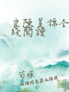 良陈美锦全文在线阅读