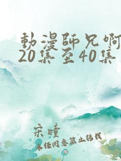 动漫师兄啊师兄20集至40集