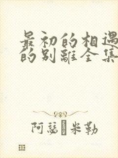 最初的相遇最后的别离全集