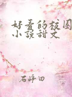 好看的校园言情小说甜文