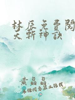 林辰免费阅读九天斩神诀