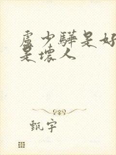 卢少骅是好人还是坏人