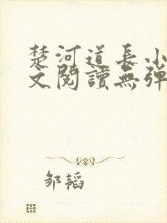 楚河道长小说全文阅读无弹窗