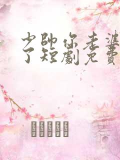 少帅你老婆又跑了短剧免费播放