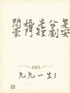 闪婚老公是超级豪门短剧安南