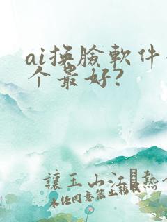 ai换脸软件哪个最好?