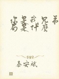 你是我兄弟大结局是什么