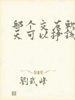 那个交友软件聊天可以挣钱