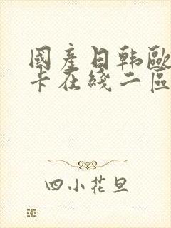 国产日韩欧美不卡在线二区