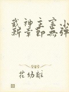 武神主宰小说最新章节无弹窗