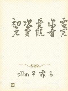 初次爱你电视剧免费观看完整版高清