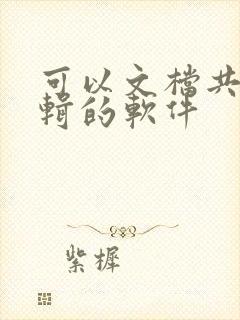 可以文档共同编辑的软件