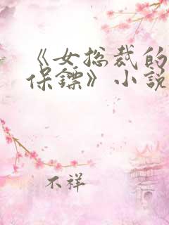 《女总裁的贴身保镖》小说