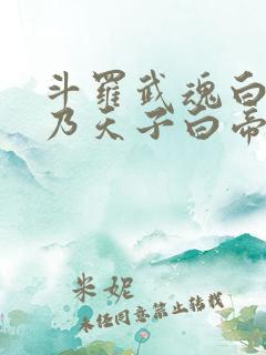 斗罗武魂白帝吾乃天子白帝