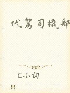 代驾司机哪家好