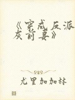 《穿成反派的炮灰前妻》