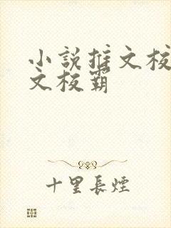 小说推文校园甜文校霸