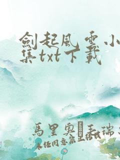 剑起风云小说全集txt下载