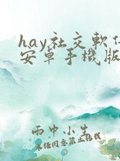 hay社交软件安卓手机版下载