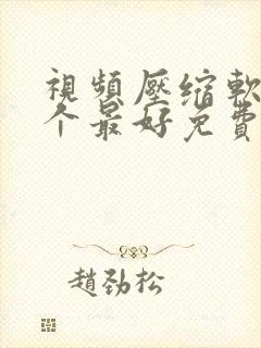 视频压缩软件哪个最好免费下载