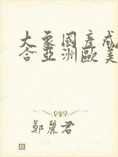 大象国产成人综合亚洲欧美在线