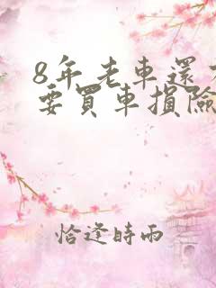 8年老车还有必要买车损险吗