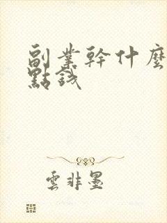 副业干什么能挣点钱