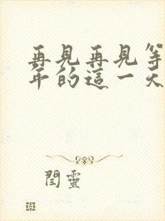 再见再见等到明年的这一天是什么歌曲