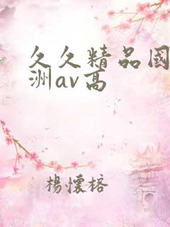 久久精品国产亚洲av高