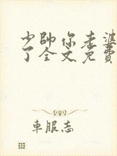 少帅你老婆又跑了全文免费阅读你