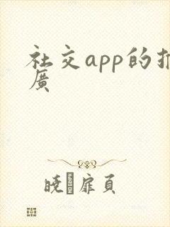 社交app的推广