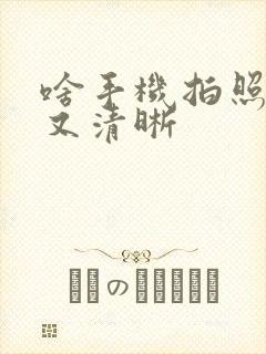 啥手机拍照好看又清晰