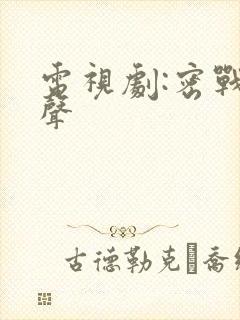 电视剧:密战无声