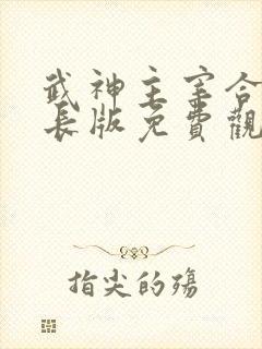 武神主宰合集超长版免费观看