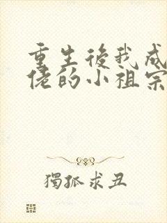 重生后我成了大佬的小祖宗有声小说