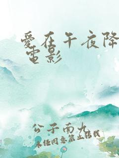 爱在午夜降临前 电影