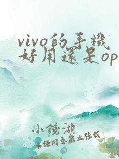 vivo的手机好用还是oppo的手机好用