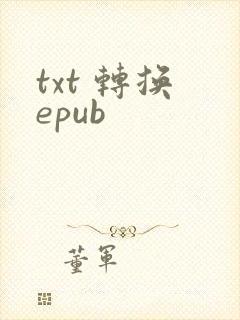 txt 转换 epub