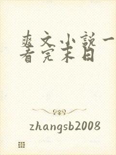 爽文小说一口气看完末日
