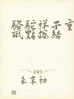 骆驼祥子重点知识点总结