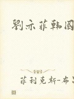 刘亦菲韩国老公