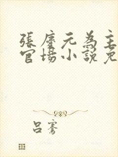 张庆元为主角的官场小说免费阅读无弹窗