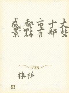 成都市十大旅游景点有哪些地方