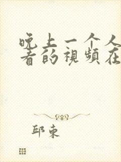 晚上一个人偷偷看的视频在线观看