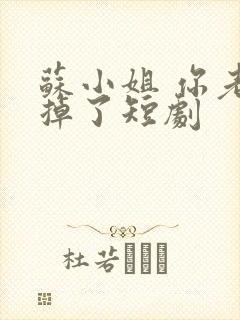 苏小姐 你老公掉了短剧