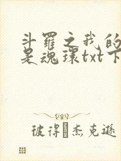 斗罗之我的武魂是魂环txt下载