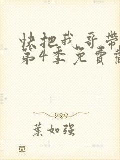 快把我哥带走 第4季免费观看动漫