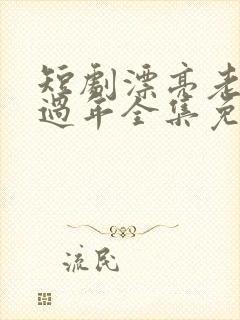 短剧漂亮老婆陪过年全集免费观看