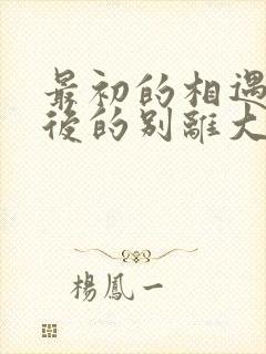 最初的相遇,最后的别离大结局