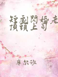 短剧闪婚老公是顶头上司